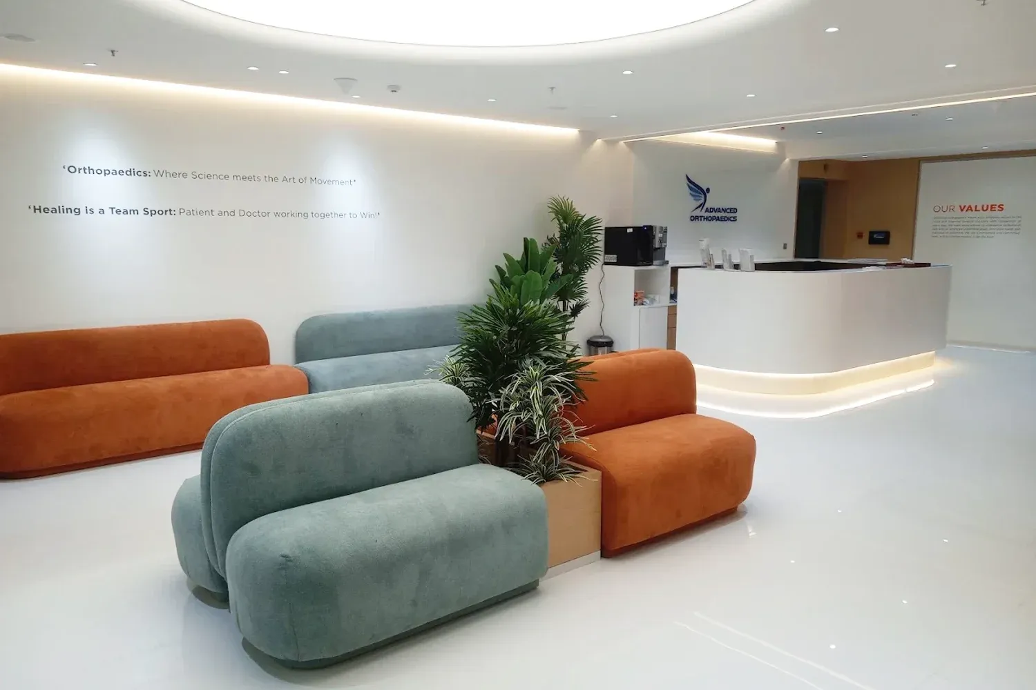 FootArk waiting area and reception at Kemps Corner